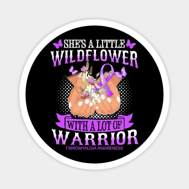 Fibromyalgia Awareness She's A Little Wildflower Magnet by R@store